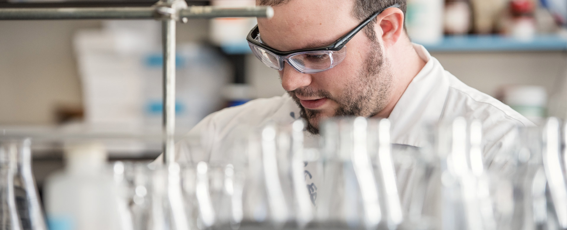 Researcher in Chemistry Lab